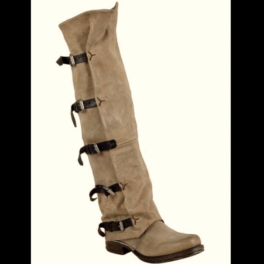 AS98 Shaylynn/Free People Tatum boots. New in box, Sz 39. Color Smoke.